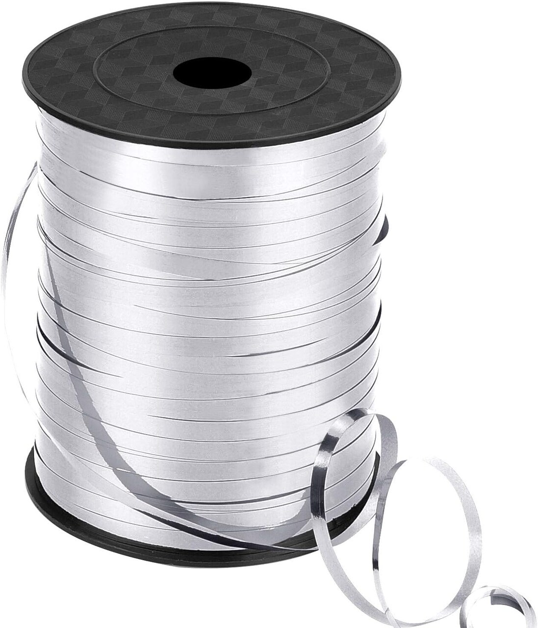 500 Yard Crimped Curling Ribbon 3/16 Inch Balloon Spool Thin Ribbon for Christmas Balloons String Gift Wrapping Wedding Birthday Party Art Craft Flowers Decoration(Metallic Silver)